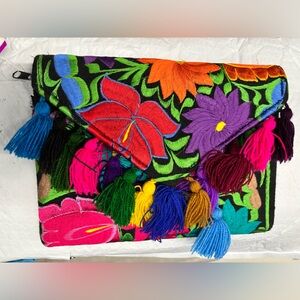 Colorful Embroidered Women's Bag